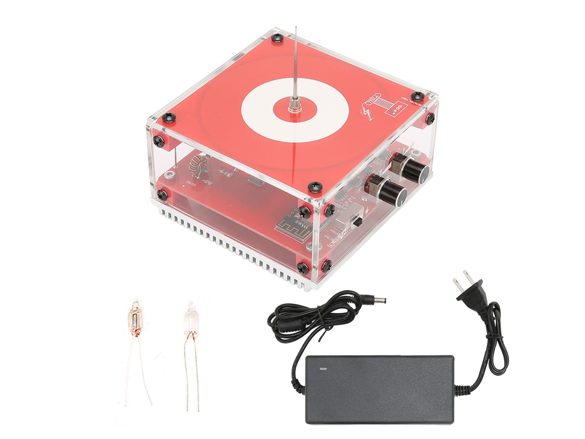 Bobina Tesla EOOCOO, relâmpago artificial tocável, música via Bluetooth