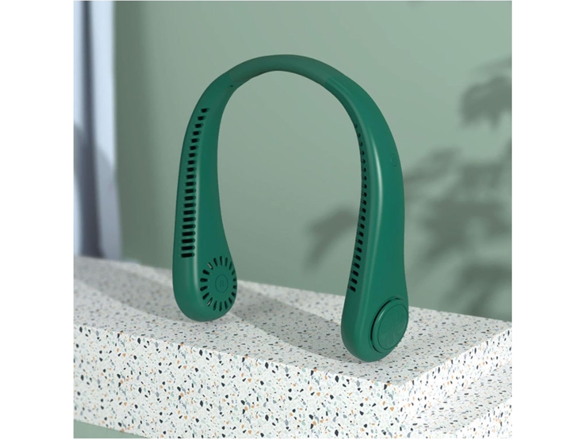 Ventilador Portátil para Pescoço Recarregável S/MARCA com três velocidades silencioso