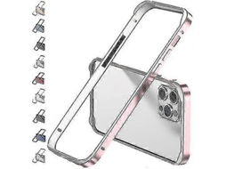 Caixa De Bumper De Alumínio E Metal Para Iphone 14 Pro Max/pro/plus Com Proteção De Borda Elevada