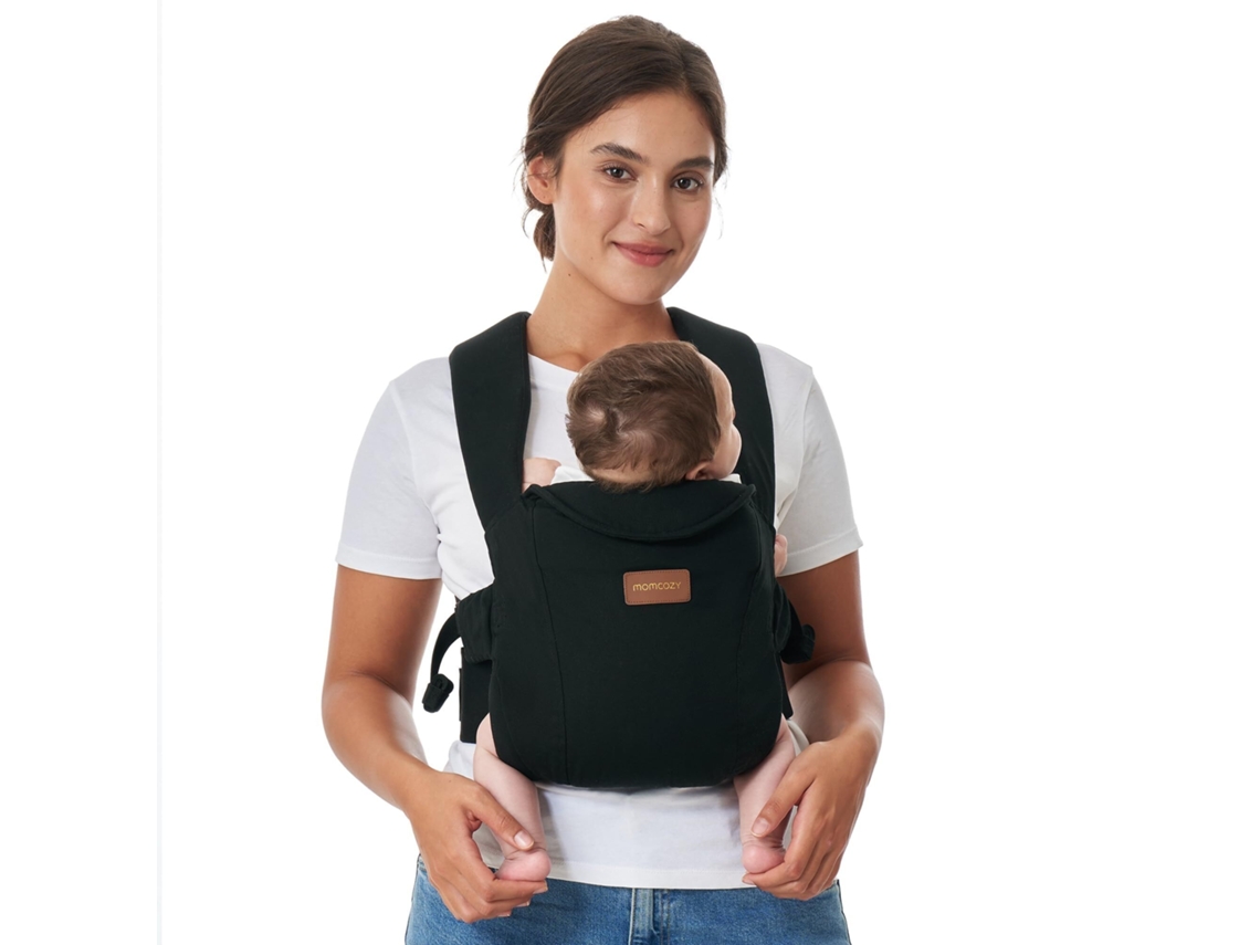 Porta bebé MOMCOZY para Recém nascidos, Suporte Cervical, Ergonómico, Leve, Seguro, 3 11 Kg, Mochila Cb002,preto