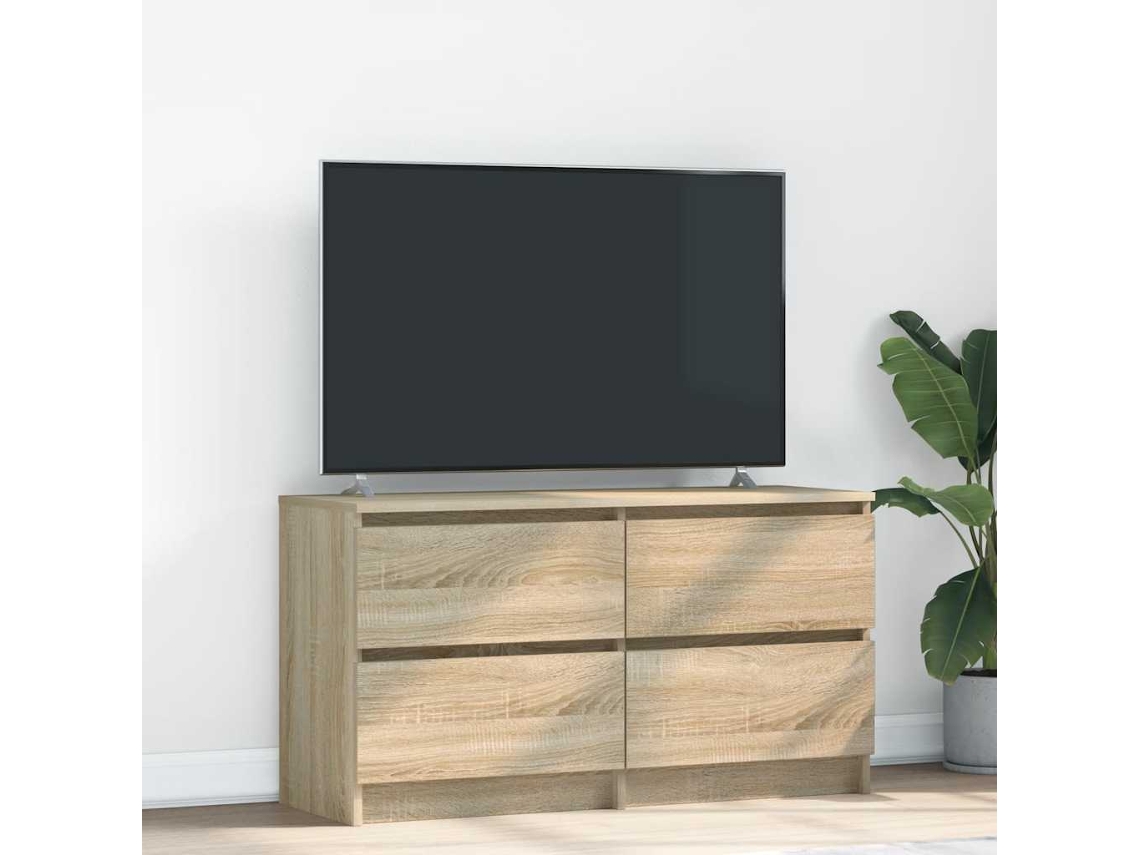 Vidaxl Móvel P/ Tv 100x35x54 Cm Madeira Processada Carvalho Sonoma