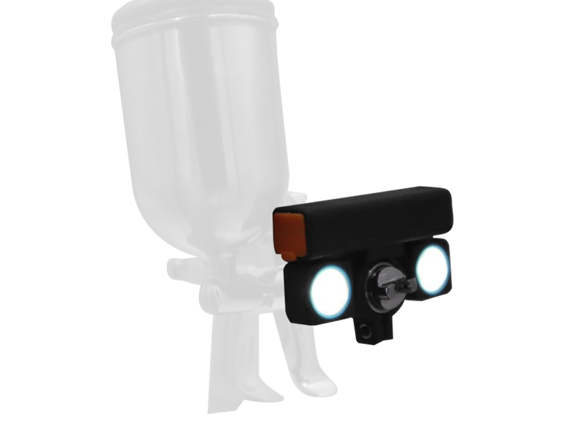 Luz Para Pulverizador Universal Ajustável Recarregável Com Ângulo 45° E 2 Níveis De Brilho