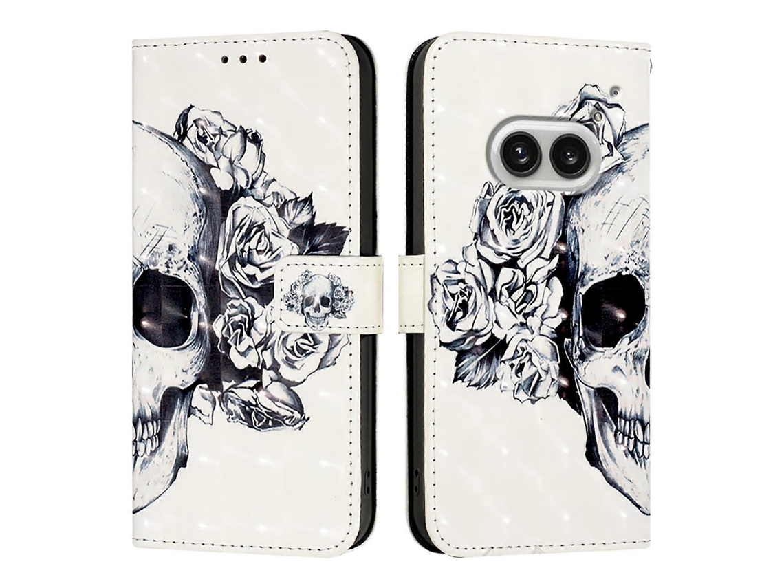 Capa De Celular De Couro Com Pintura 3d Horizontal E Flip Para Nothing Phone 2a