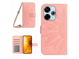Capa De Celular De Couro Com Alça De Ombro Para Xiaomi Redmi 13 5g/13 4g