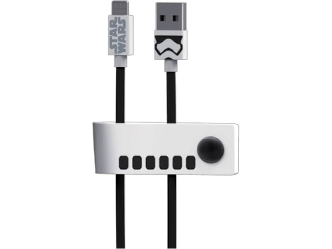 Cabo TRIBE Stormtrooper (USB - Lightning - 1.2m - Preto)
