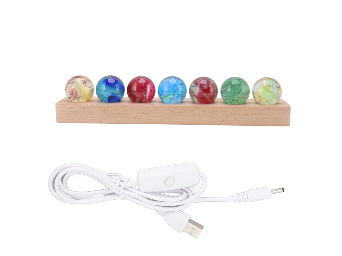 Lâmpada de Mesa Bola de Cristal Led com Efeito 3d Decorativa