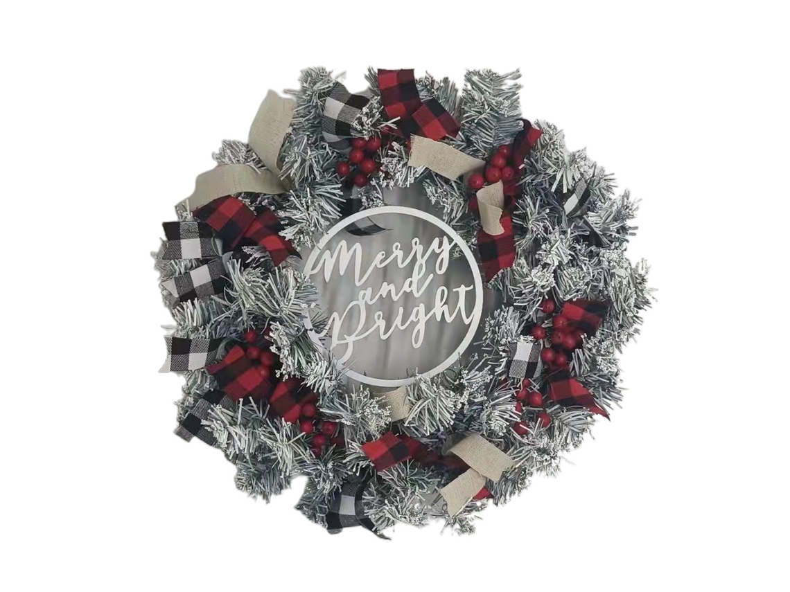 Guirlanda de Natal de 35cm com decoração de inverno LAXISCREED