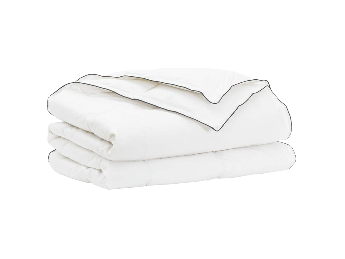 Vidaxl Edredão 260 X 220 Cm 100% Algodão Branco