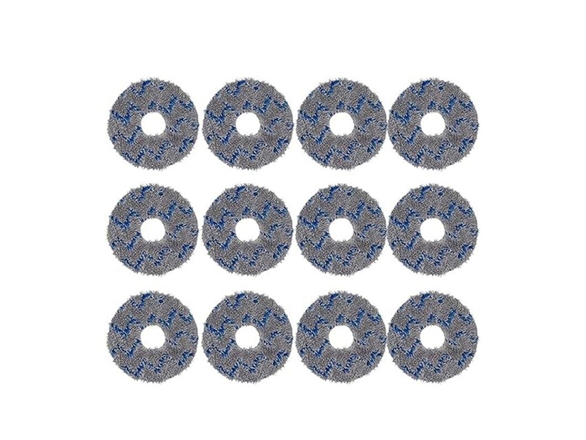 Panos de Limpeza Laváveis, Pacote com 12 Unidades, para Aspiradores de Pó T10 Turbo/ Deebot X1 Omni BRILVIBERA