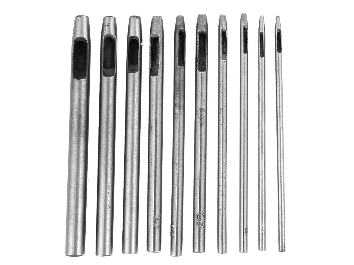 10 Unidades De Perforadora De Couro Manual Para Cintos Em Forma De Flor, Ferramenta Diy De Perforação De Olhos