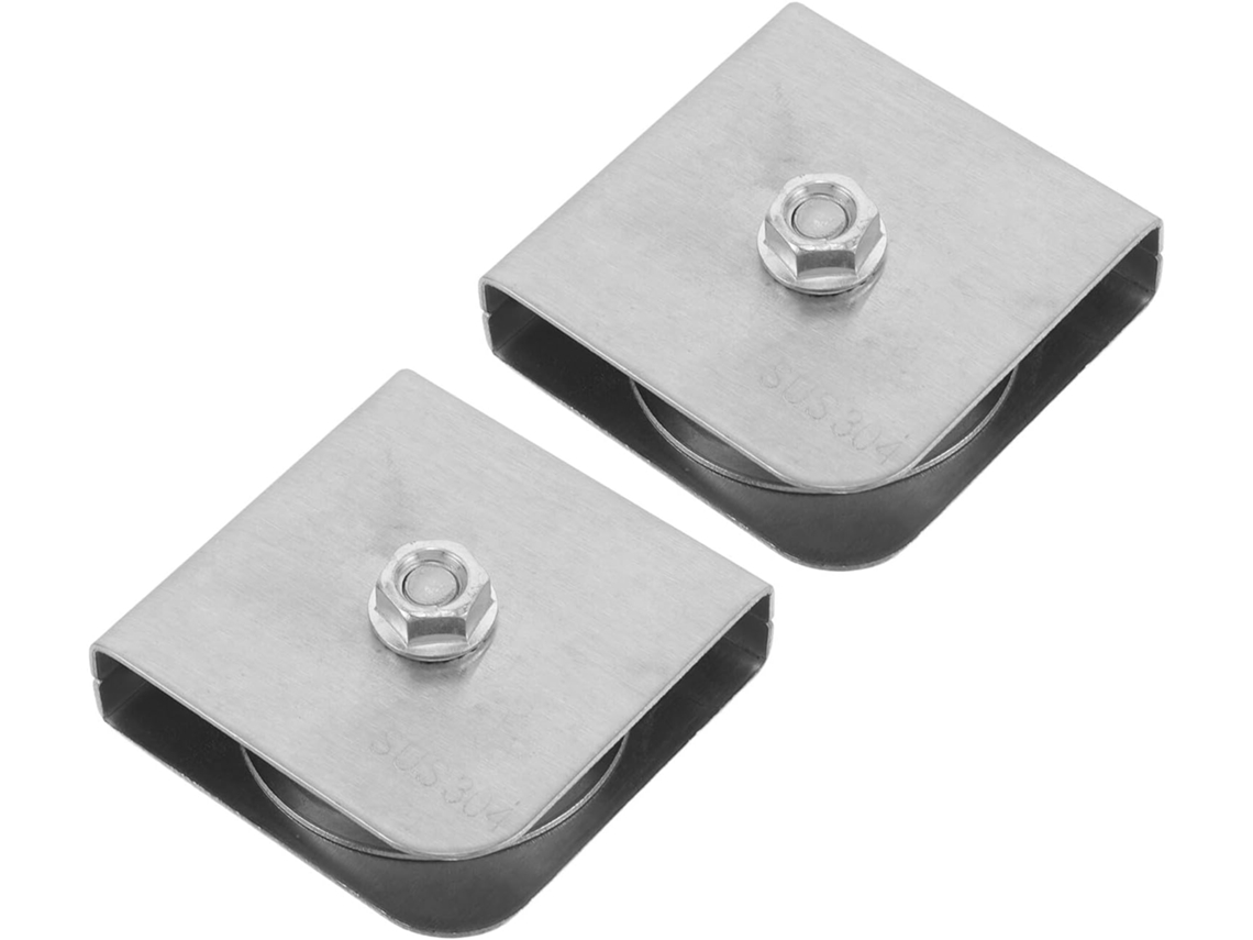 Polia para Corda de Mastro Inoomp, Feita de Aço Inoxidável, 2 Peças, Design Quadrado com Construção Soldada para Maior CHABERLU