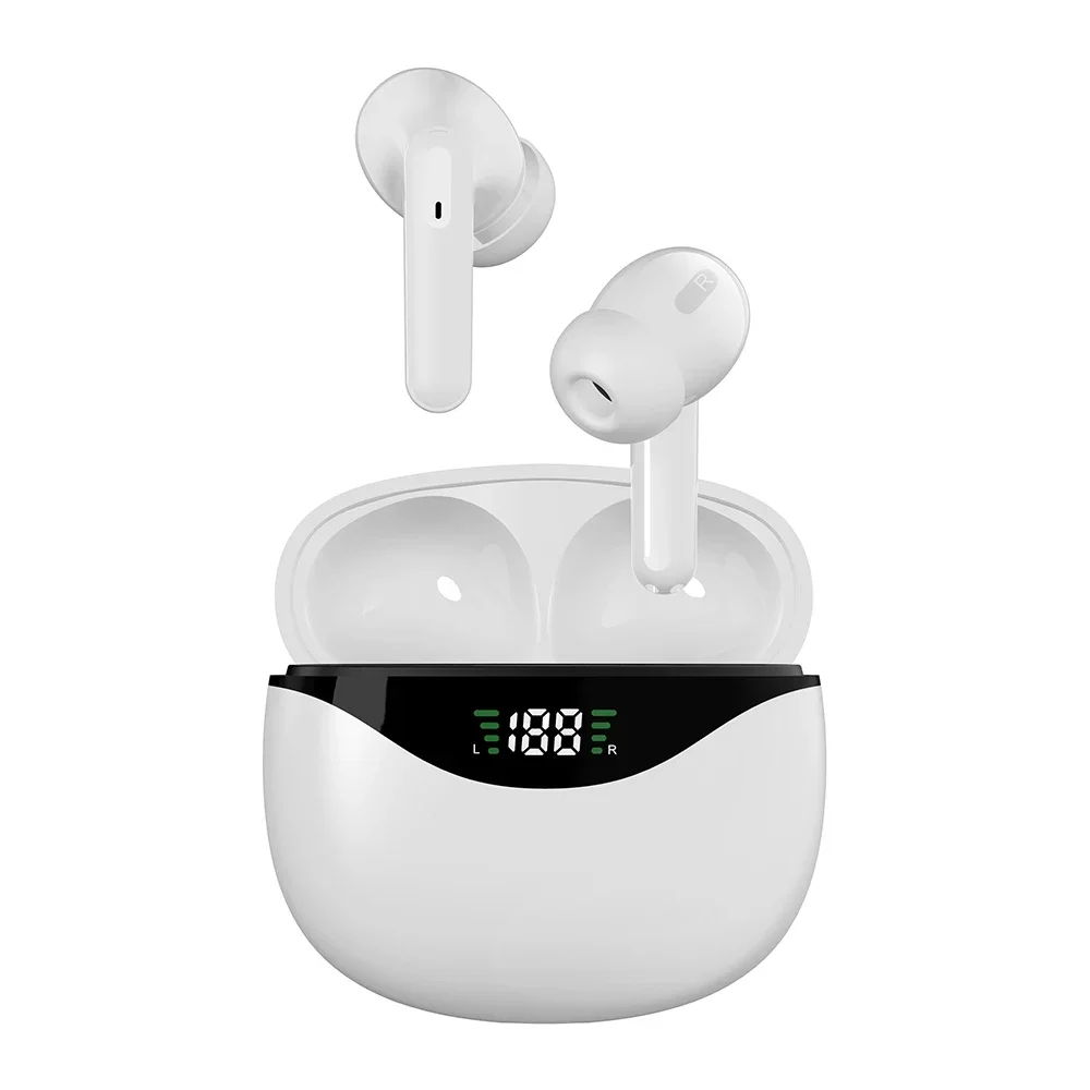 Fones de Ouvido Esportivos Bluetooth Tws com Visor de Led e Microfone. MDUG (brancos)