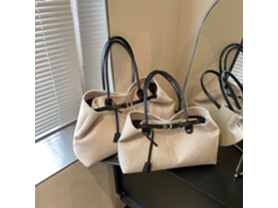 Bolsa Tote Grande Retrô em Jeans, Estilo Feminino, Ombro Casual e Portátil Uso Diário, Preta AQUAFORGE