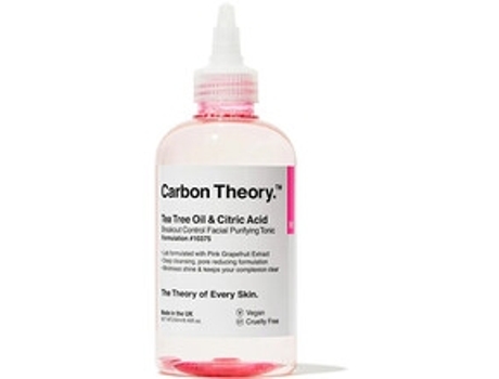 CARBON THEORY Tea Tree Oil & Citric Acid Breakout Control Facial Purifying Tonic Pletové Tonikum 250Ml