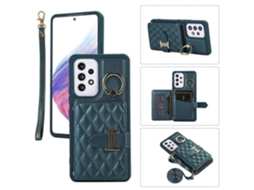 Capa Para Celular Com Suporte Horizontal Para Cartões E Argolas, Com Cordão Duplo, Compatível Com Samsung Galaxy S23+ 5g.