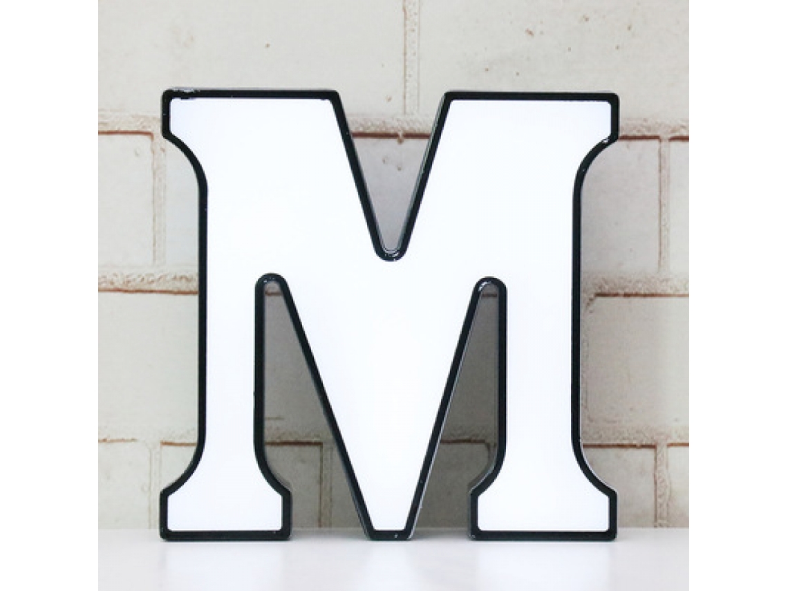 Luzes de Letras Led 1 Peça Diy Marquee Night Light Sinal de Alfabeto Iluminado com Led Branco Quente