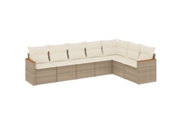 Garden Sofa Set, Garden Sofa Sets Vidaxl Bege Rattan / Vime (n/a)