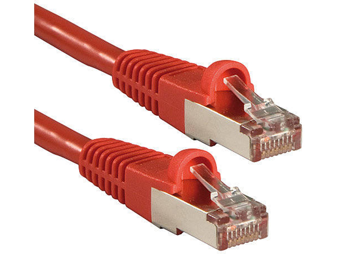 Cabo de Rede LINDY (RJ45 - 2 m - Vermelho)
