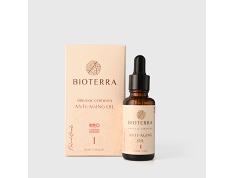 BIOTERRA Bio Anti Aging Serum para Todos Os Tipos de Pele 30Ml Skin Firming Nutritivo Vegan