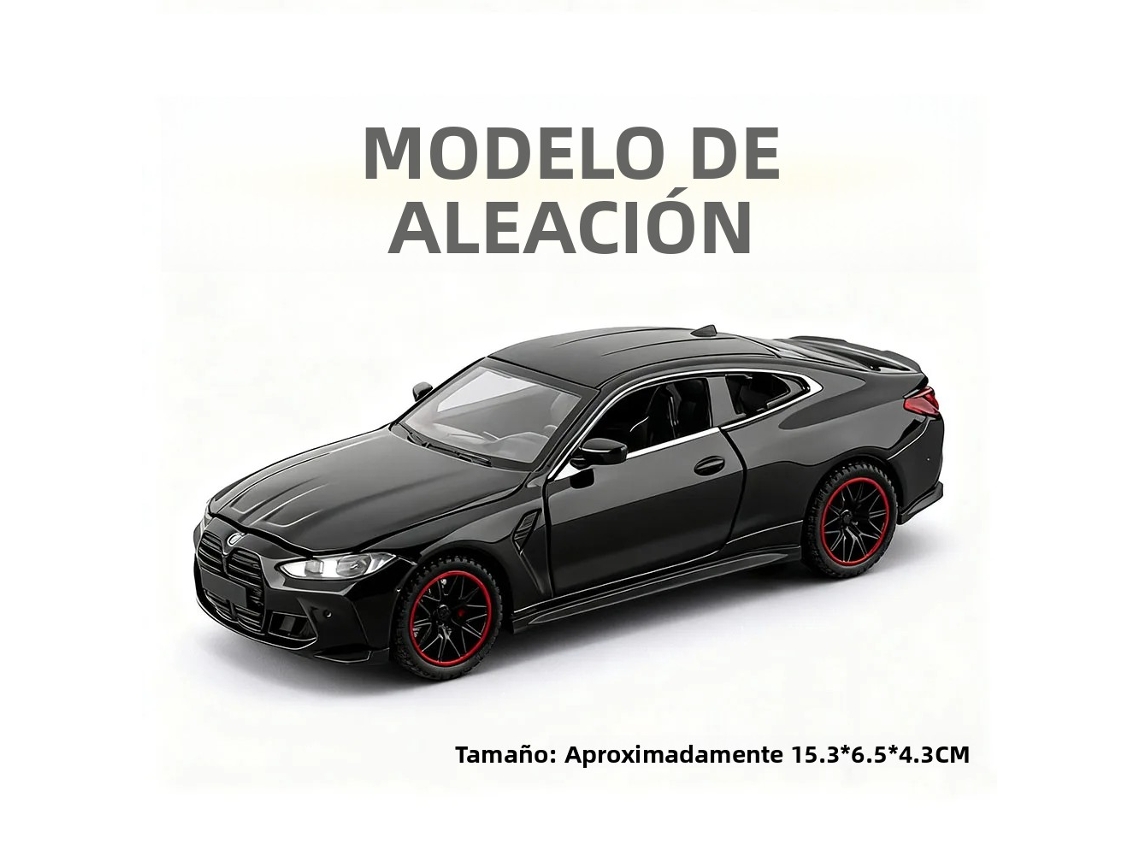 (m4 Preto) Miniatura De Brinquedo M4 Em Escala 1:32, Feita À Mão Em Alumínio Fundido, Modelo Gtr