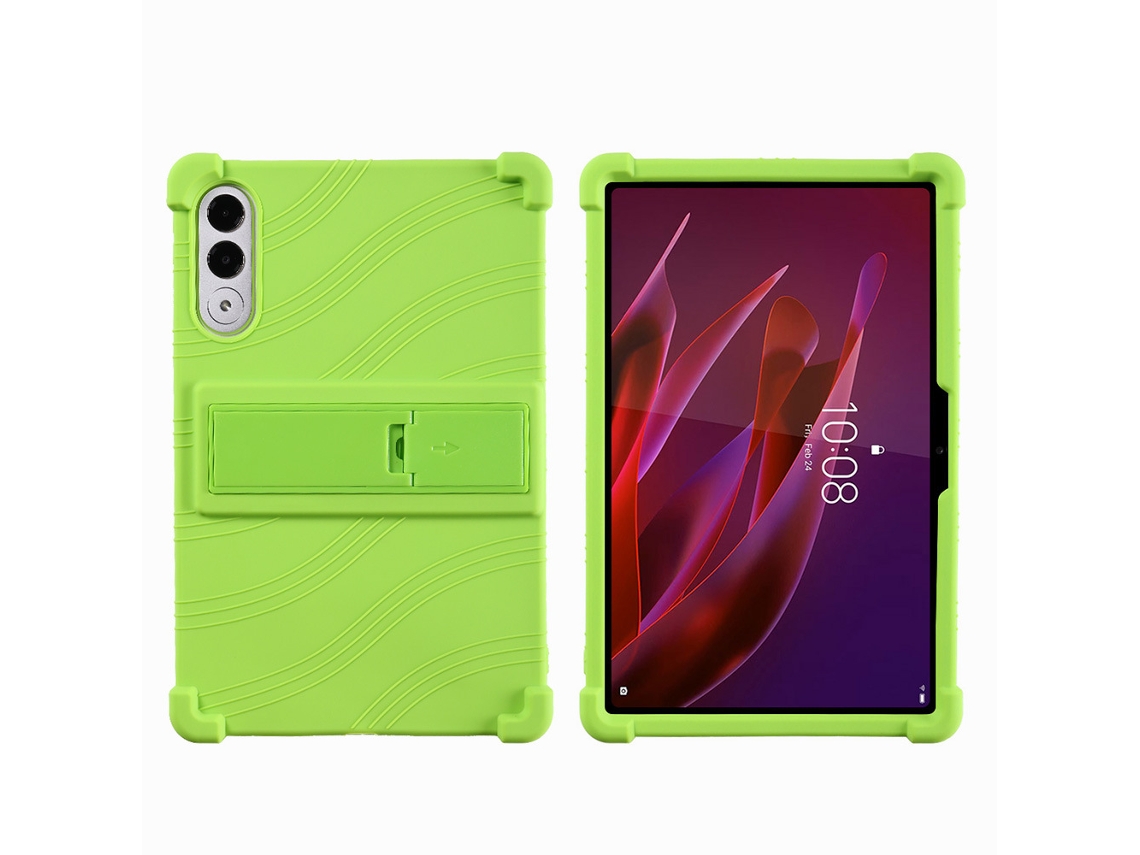 Capa Para Tablet Lenovo Yoga Tab 11.1 Polegadas, Em Silicone Macio Com Suporte, Resistente A Impactos Verde Hexinyigjly