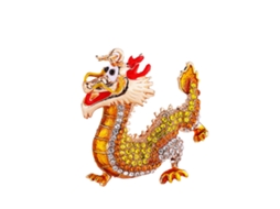 Chaveiro de zodíaco dragão colorido em acrílico, estilo chinês para mulheres e bolsas LAXISCREED