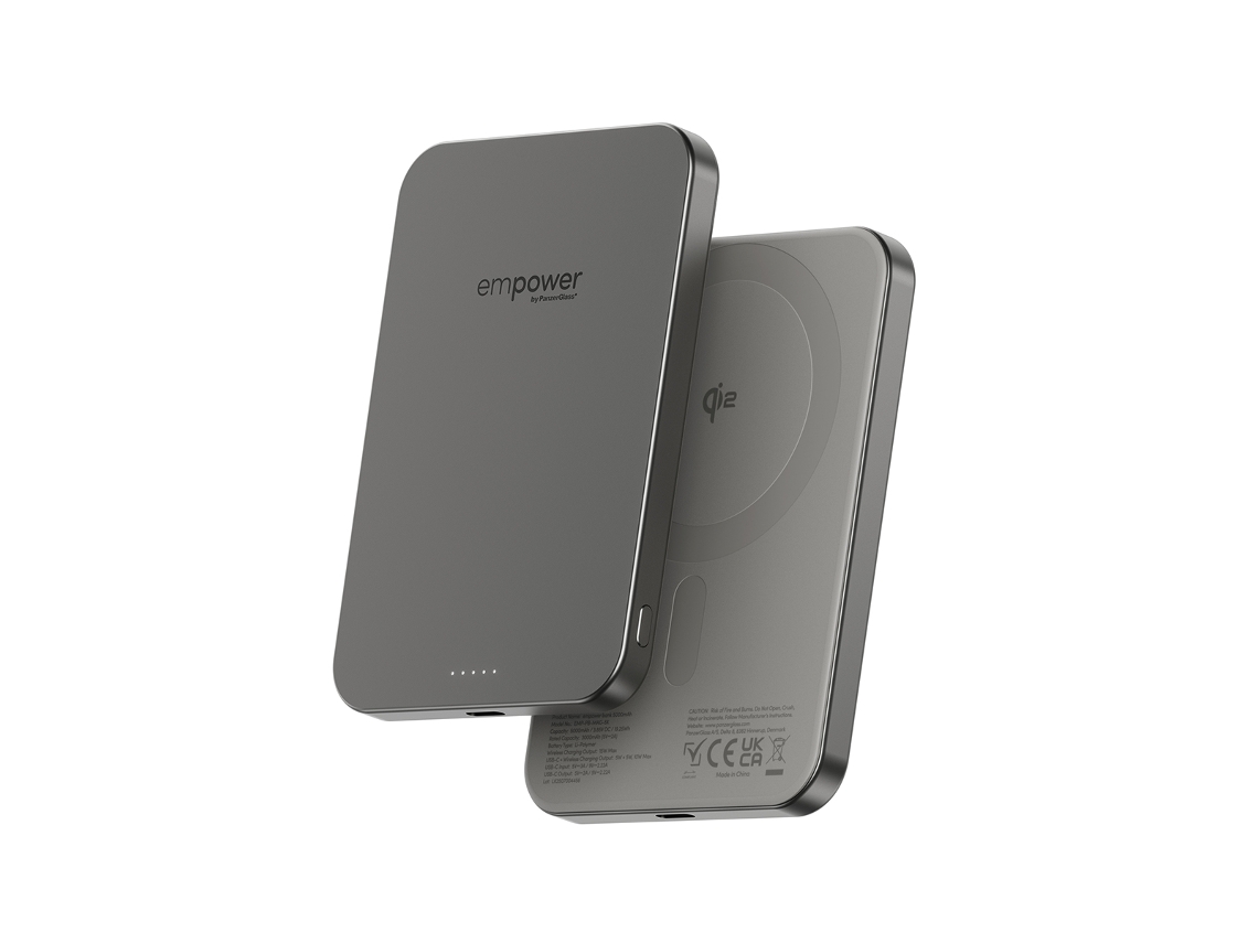 Powerbank PANZERGLASS Empower Me (5000mAh - Cinzento)