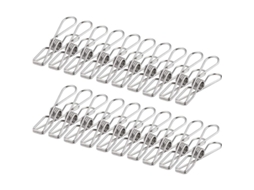 Pinzas De Ropa De Acero Inoxidable Inquebrantables Resistentes Al Viento 20 Piezas