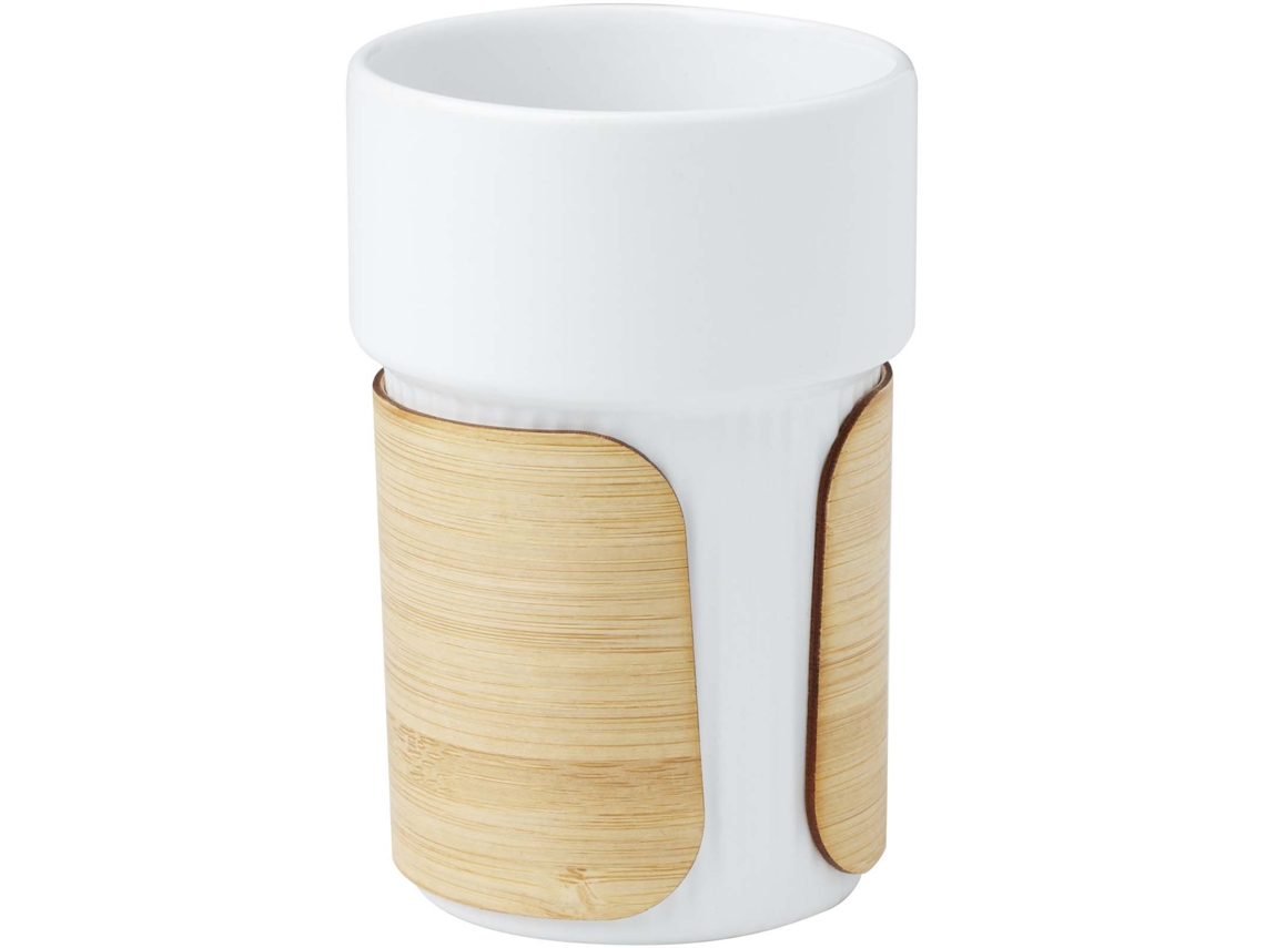 Vaso De 340 Ml Con Funda De Bambú "fika"