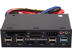 Painel Frontal Usb 3.0 de 5,25 Polegadas, Hub Pc 3.0/2.0, Sata, Áudio Sata SFUSHOS