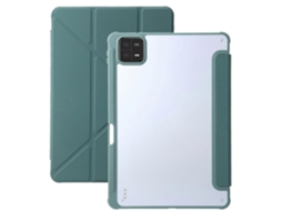 Capa para tablet de couro sintético transparente e acrílico Webake