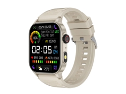 Smartwatch Com Chamadas Bluetooth Lanterna E Rastreamento Esportivo Ao Ar Livre Cáqui Bestvite