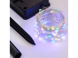 Luzes Fita Solar 40 Leds Modos Ip43 Decoração Casamento Festas S/MARCA