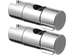 Conjunto de 2 Suportes Chuveiro de Substituição para Barras Deslizantes 18a 25mm, Suporte Ajustável para Mão Chuveiro