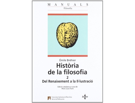 Livro Histÿria De La Filosofia. Vol. 2 de Émile Brähier (Catalán)