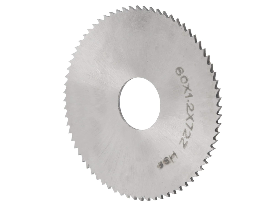Lâmina De Serra Circular Aço Rápido 60x1-2 Polegadas, Com 72 Dentes, Para Cortar Metais Não Ferrosos, Madeira E Plástico