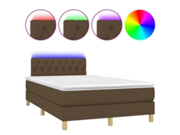 Box Spring Bed, Box Spring Beds Vidaxl Marrom Tecido
