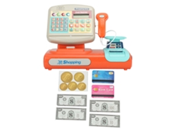 Ats caixa Registradora de Brinquedo com Sons Eletrônicos, Conjunto de Brinquedo Presente de Aniversário para Crianças Pequenas