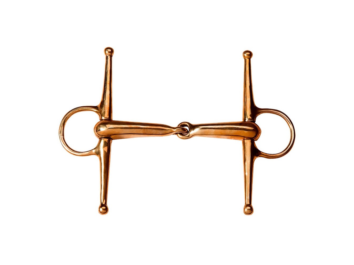 Snaffle Cheek Hollow Cyprium Dourado 135 Mmfeeling