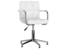 Swivel Office Chair, Swivel Office Chairs Vidaxl Branco Couro Artificial (n/a)