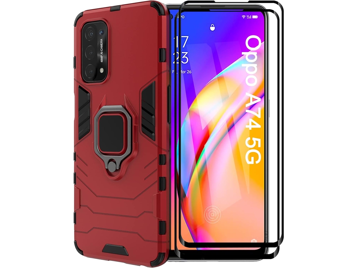 Película De Ecrã Rotativo Proteção Inclui Para Oppo Oppo A54 5g/a74 5g/a93 5g Hongwe. Vidro Temperado Verde