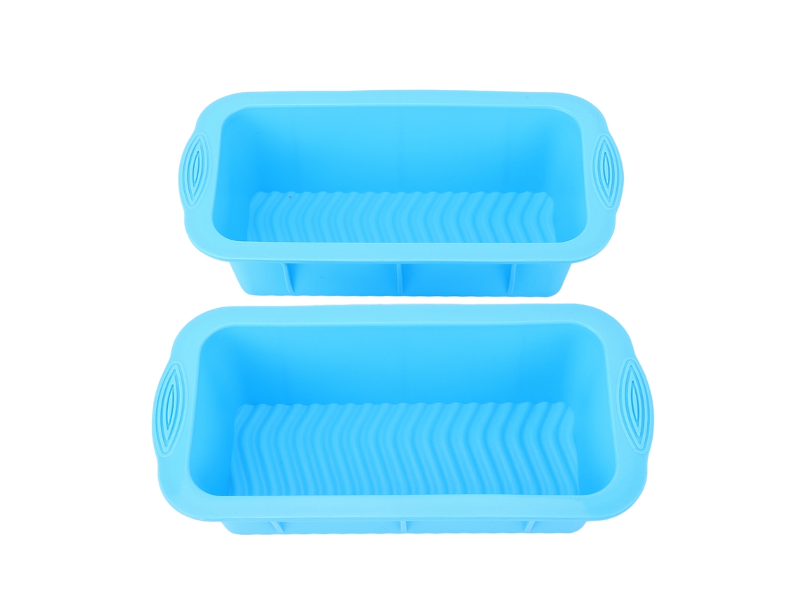 2 Moldes De Gelo Grande De Silicone Reutilizáveis Para Banho De Gelo Refrigerador Azul