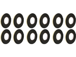 12 Rolos De Fita Adesiva De Esponja Eva Para Vedação E Isolamento De Portas.