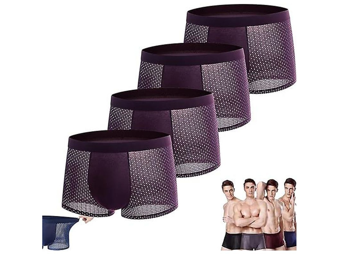 2026 boxer Briefs de Bambú Boxhero para Homens Conforto Todo o Dia, Material Suave e Respirável, Presente Ideal