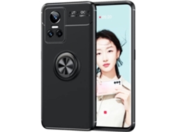 Capa Protetora Graus Anel para Oppo Realme Gt Neo 3 HONGWE. Vidro Temperado Preto
