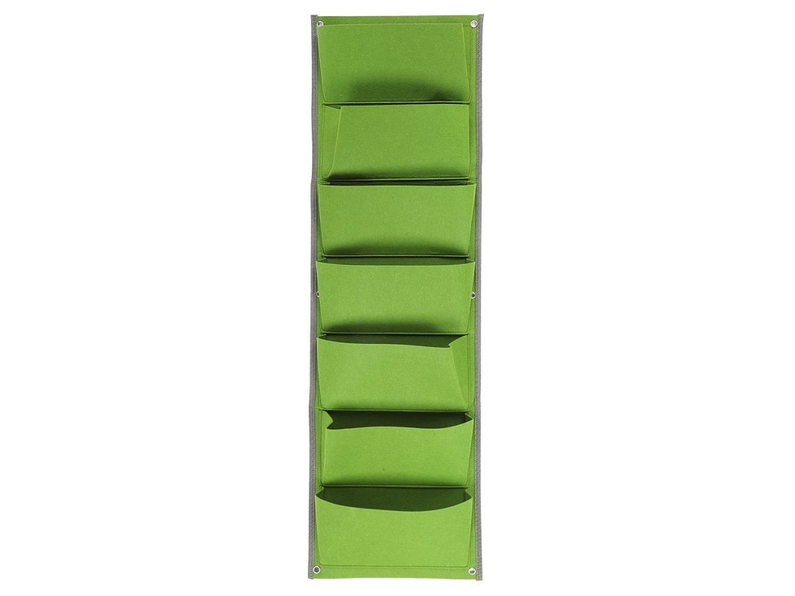 Saco de Plantio Vertical de Feltro 7 Bolsos S/MARCA