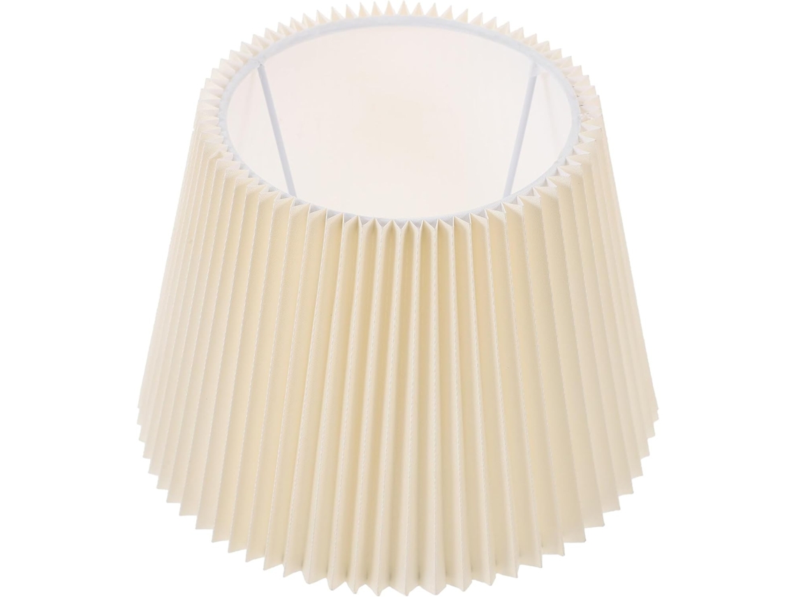 Tecido Plissado Simples E Delicado Para Luminárias De Mesa E De Parede, Fácil De Instalar.