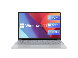 Portátil WUXIAN Desbloqueio de Impressão Digital 15.6'' Intel Celeron N5095 2,9Ghz Ram: 16 Gb 512 Gb Ssd Mouse