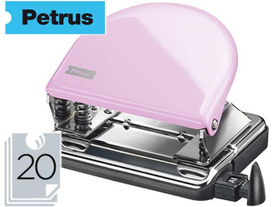 Furador PETRUS 52 Rosa Strawberry Cream Capacidade 20 Folhas