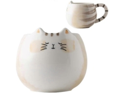 Caneca De Café Sbsg Com Orelhas De Gato, Cerâmica 35cl Para Chá, Ideal Homens E Mulheres, Perfeita Amantes Gatos. Aquaforge